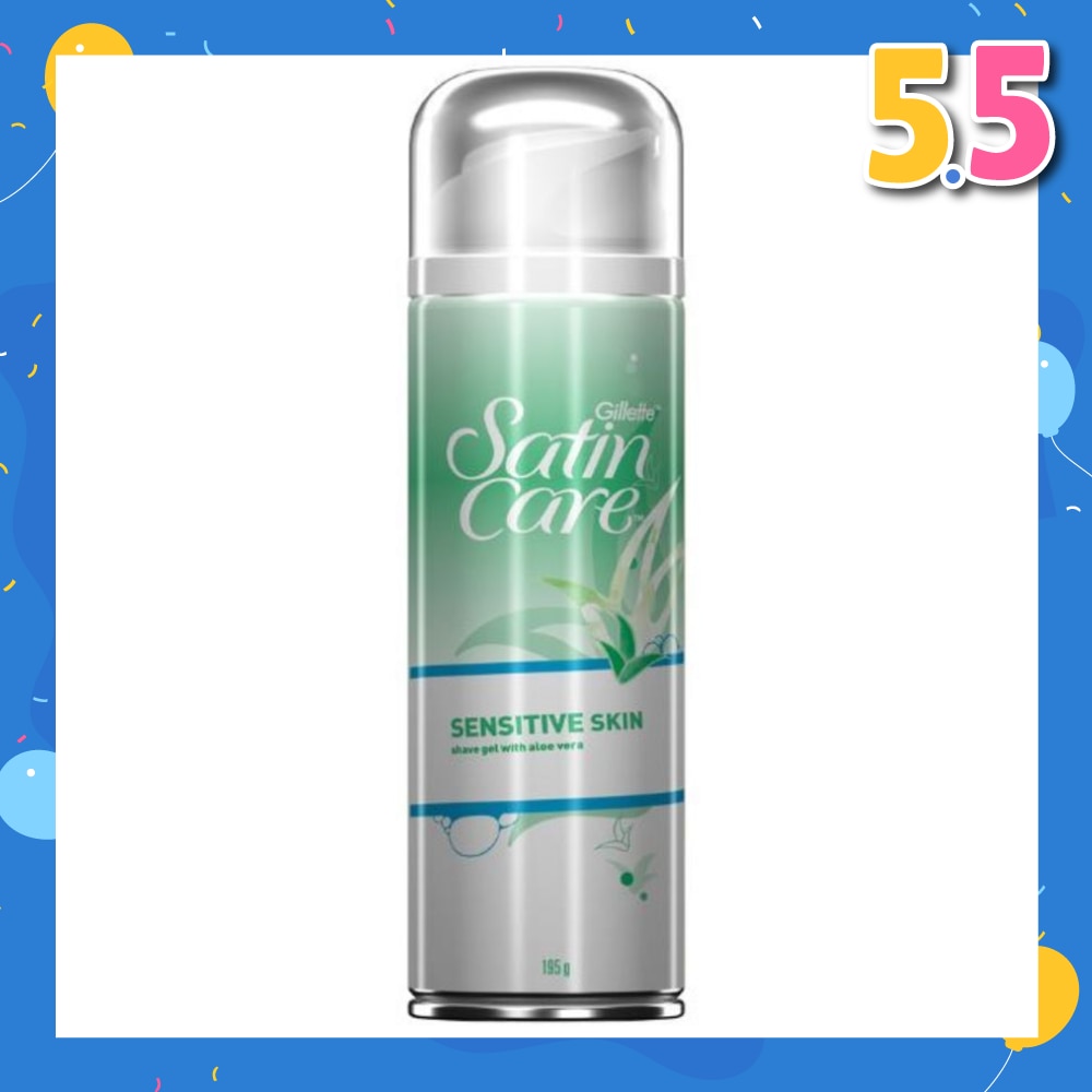 SatinCare SENSITIVE SKIN shave gel with aloe vera 195g