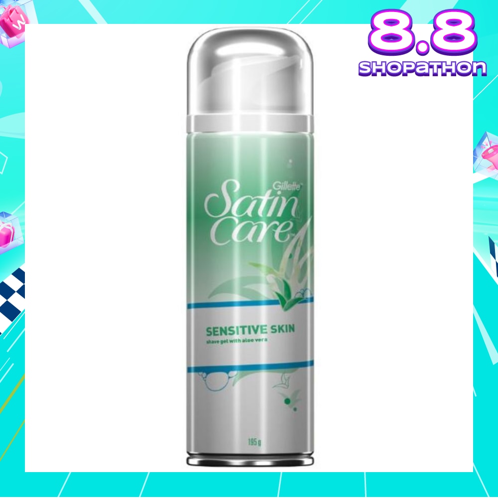 SatinCare SENSITIVE SKIN shave gel with aloe vera 195g