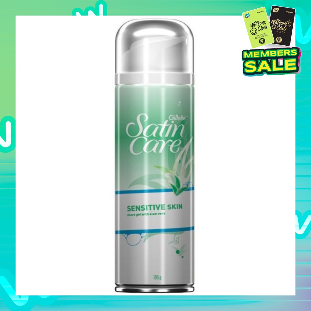 SatinCare SENSITIVE SKIN shave gel with aloe vera 195g