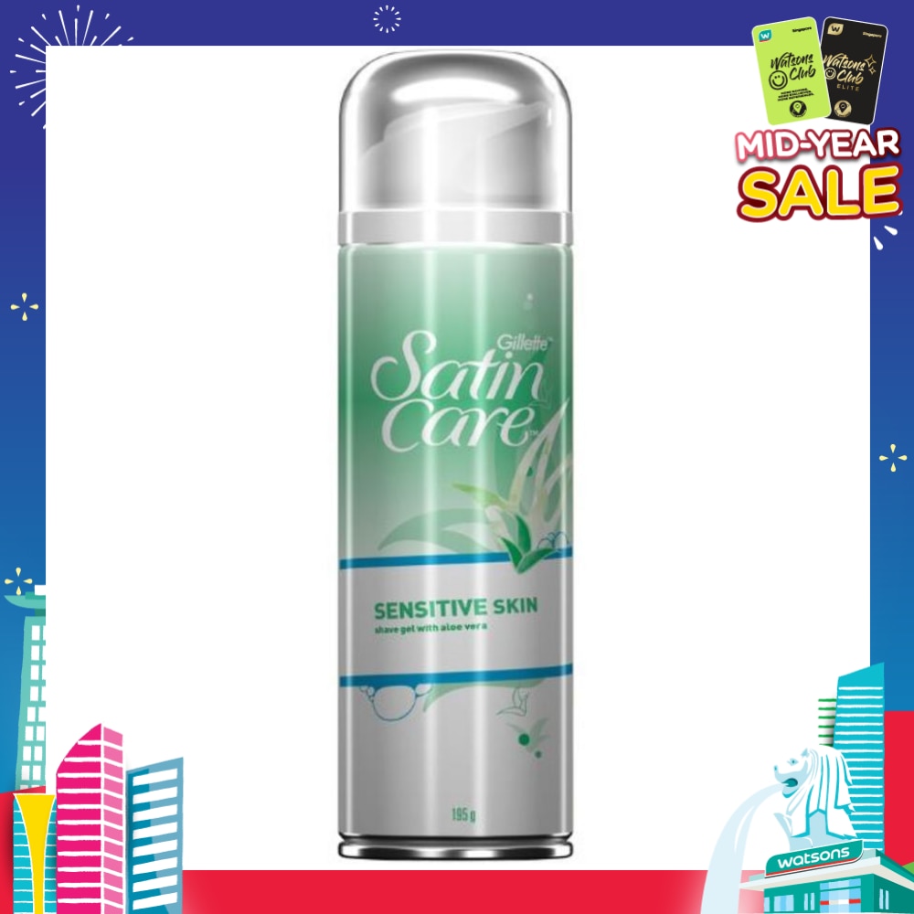 SatinCare SENSITIVE SKIN shave gel with aloe vera 195g