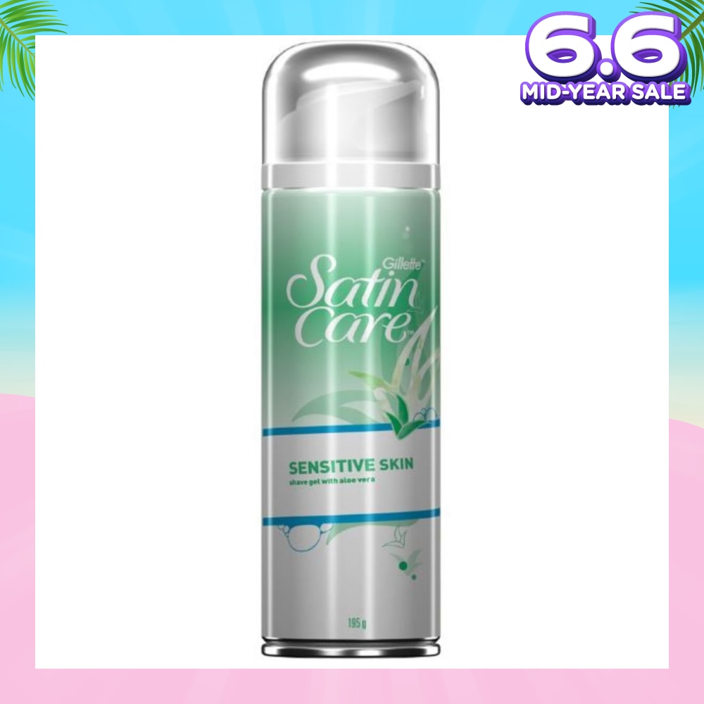 SatinCare SENSITIVE SKIN shave gel with aloe vera 195g
