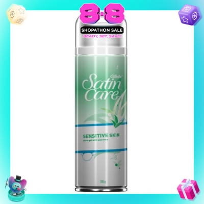 GILLETTE VENUS - SatinCare SENSITIVE SKIN shave gel with aloe vera 195g