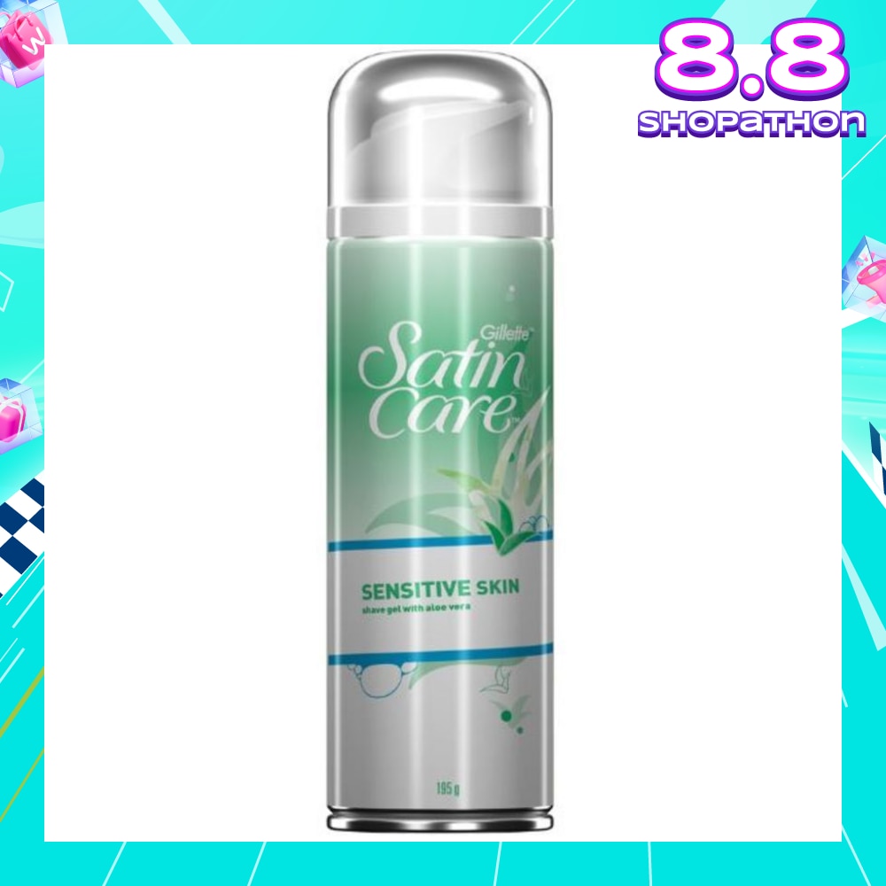 SatinCare SENSITIVE SKIN shave gel with aloe vera 195g