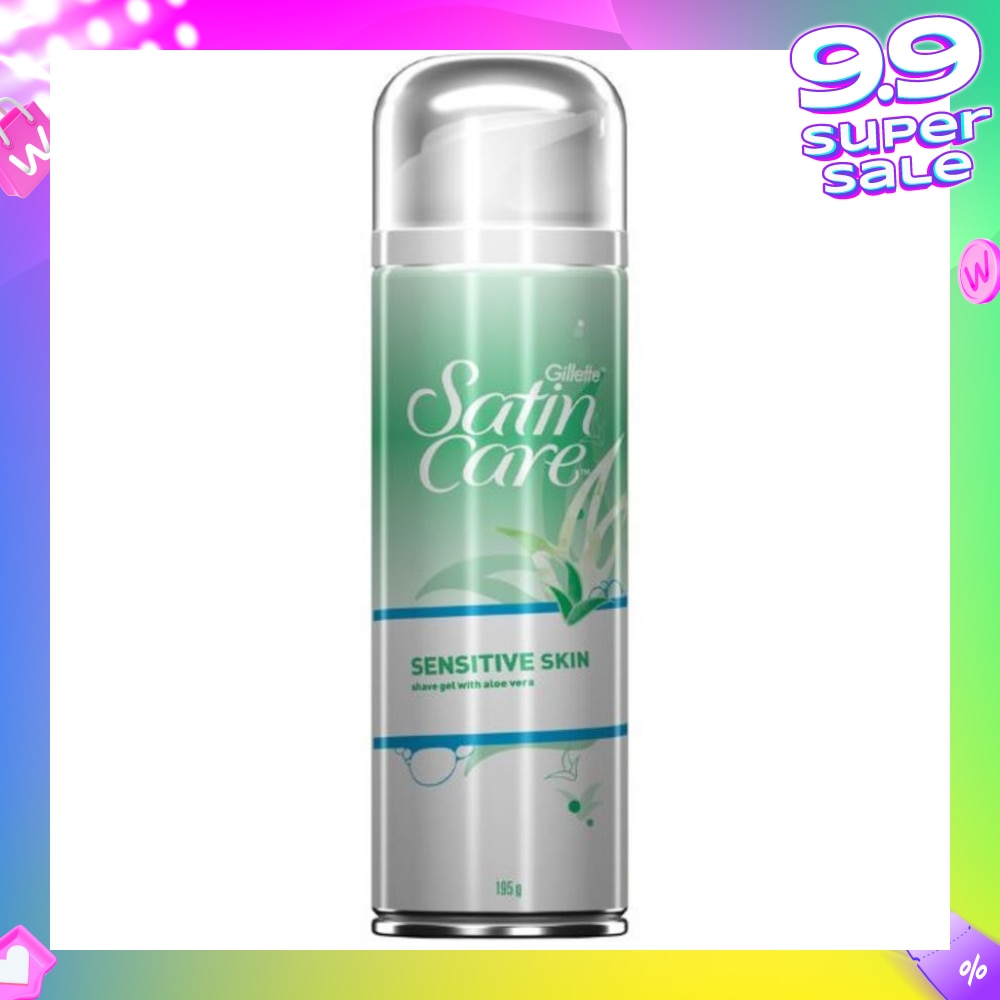 SatinCare SENSITIVE SKIN shave gel with aloe vera 195g