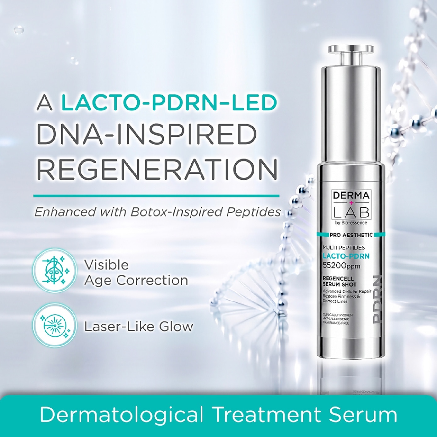 Pro Aesthetic Multi Peptides Lacto-PDRN 55200ppm Regencell Serum Shot 30ml image