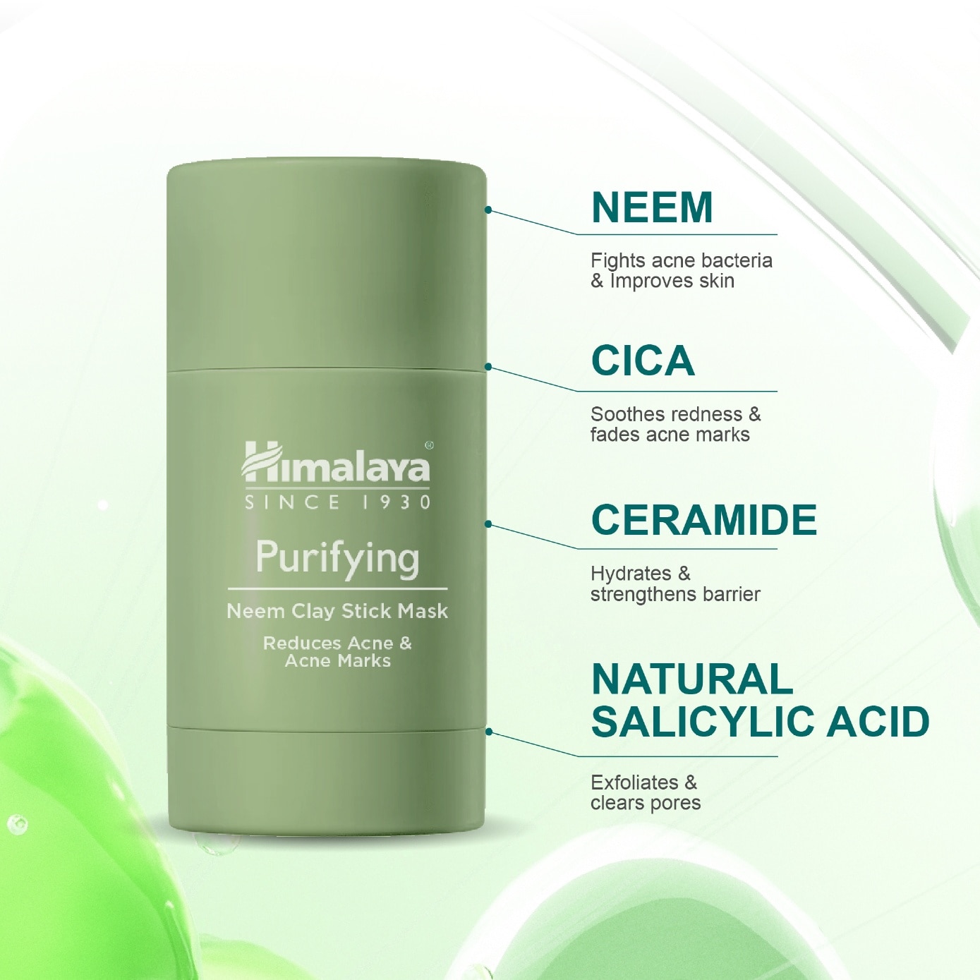 Purifying Neem Clay Stick Mask 30g