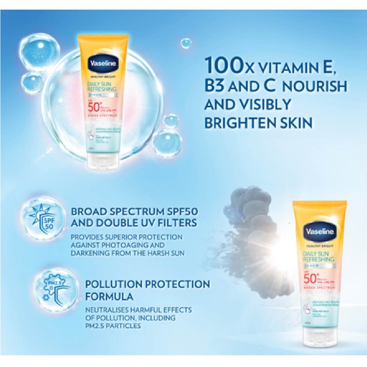 VASELINE SPF50 SUN SERUM 170ML