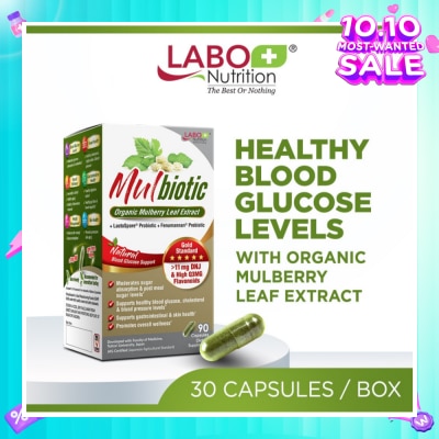 LABO NUTRITION Mulbiotic Dietary Supplement Capsule (with Probiotic And Prebiotic, For Healthy Blood Sugar, Diabetes, Weight, Appetite) 90s