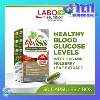 LABO NUTRITION Mulbiotic Dietary Supplement Capsule (with Probiotic And Prebiotic, For Healthy Blood Sugar, Diabetes, Weight, Appetite) 90s