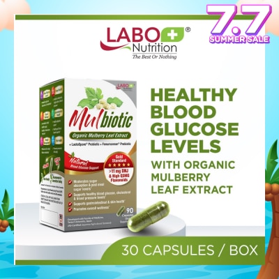 LABO NUTRITION Mulbiotic Dietary Supplement Capsule (with Probiotic And Prebiotic, For Healthy Blood Sugar, Diabetes, Weight, Appetite) 90s