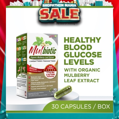 LABO NUTRITION - Mulbiotic Dietary Supplement Capsule (with Probiotic And Prebiotic, For Healthy Blood Sugar, Diabetes, Weight, Appetite) 90s