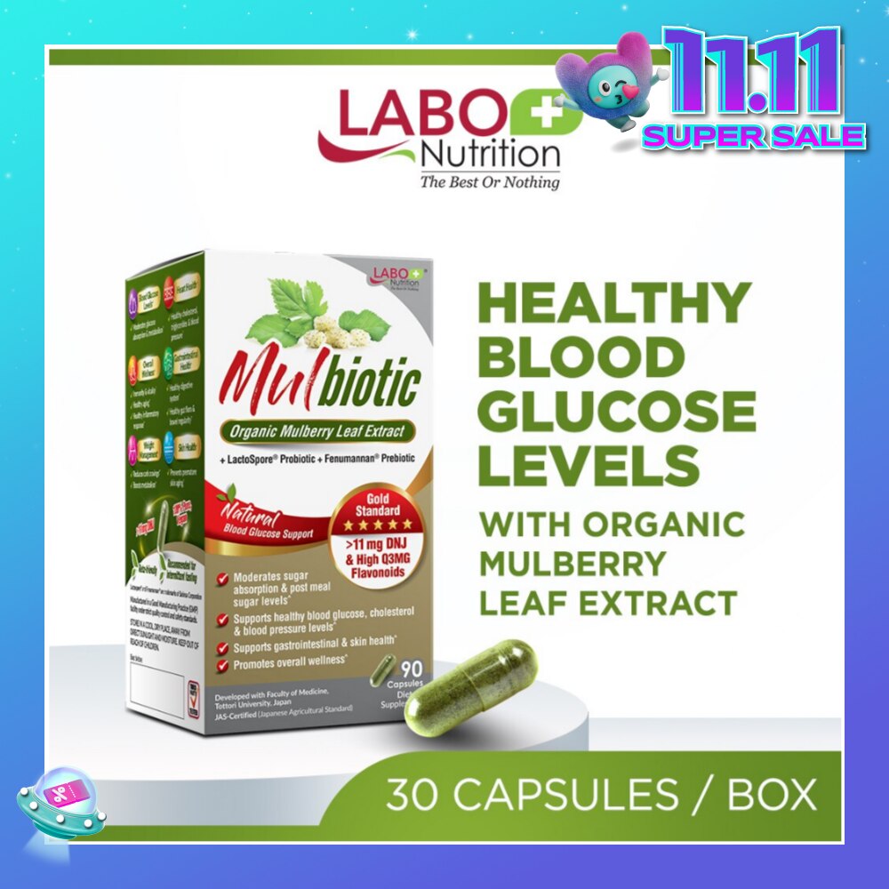 Mulbiotic Dietary Supplement Capsule (with Probiotic And Prebiotic, For Healthy Blood Sugar, Diabetes, Weight, Appetite) 90s