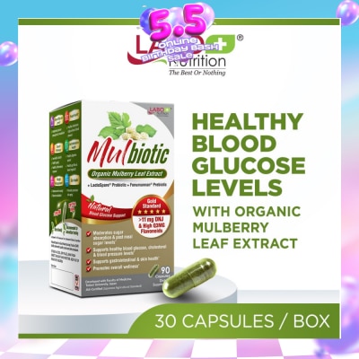 LABO NUTRITION - Mulbiotic Dietary Supplement Capsule (with Probiotic And Prebiotic, For Healthy Blood Sugar, Diabetes, Weight, Appetite) 90s