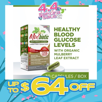 LABO NUTRITION - Mulbiotic Dietary Supplement Capsule (with Probiotic And Prebiotic, For Healthy Blood Sugar, Diabetes, Weight, Appetite) 90s