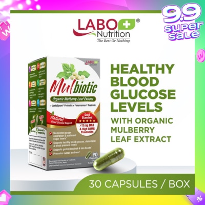 LABO NUTRITION Mulbiotic Dietary Supplement Capsule (with Probiotic And Prebiotic, For Healthy Blood Sugar, Diabetes, Weight, Appetite) 90s