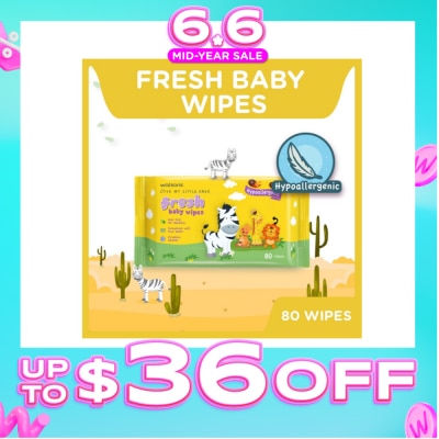 WATSONS - Hypoallergenic Fresh Baby Wipes 80s (For Sensitive Skin)