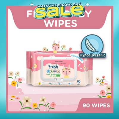 WATSONS - Watsons Hypoallergenic Fresh Baby Wipes 90s (For Sensitive Skin)
