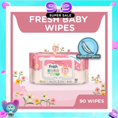WATSONS - Hypoallergenic Fresh Baby Wipes 90s (For Sensitive Skin) image