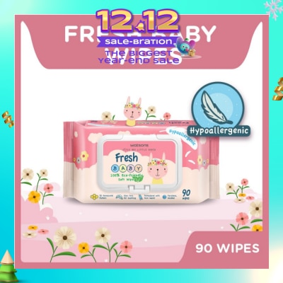 WATSONS Watsons Hypoallergenic Fresh Baby Wipes 90s (For Sensitive Skin)