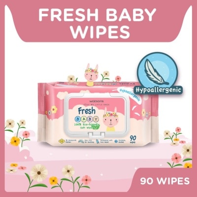 WATSONS Watsons Hypoallergenic Fresh Baby Wipes 90s (For Sensitive Skin)