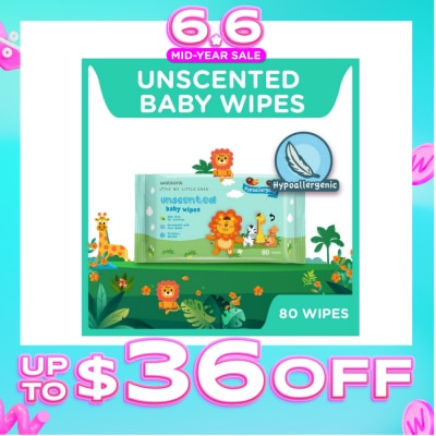 WATSONS - Unscented Baby Wipes Hypoallergenic (Made For Baby's Sensitive Skin) 80s