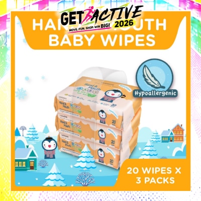 WATSONS - Hand & Mouth Soft Baby Wipes 20s x 3pack image