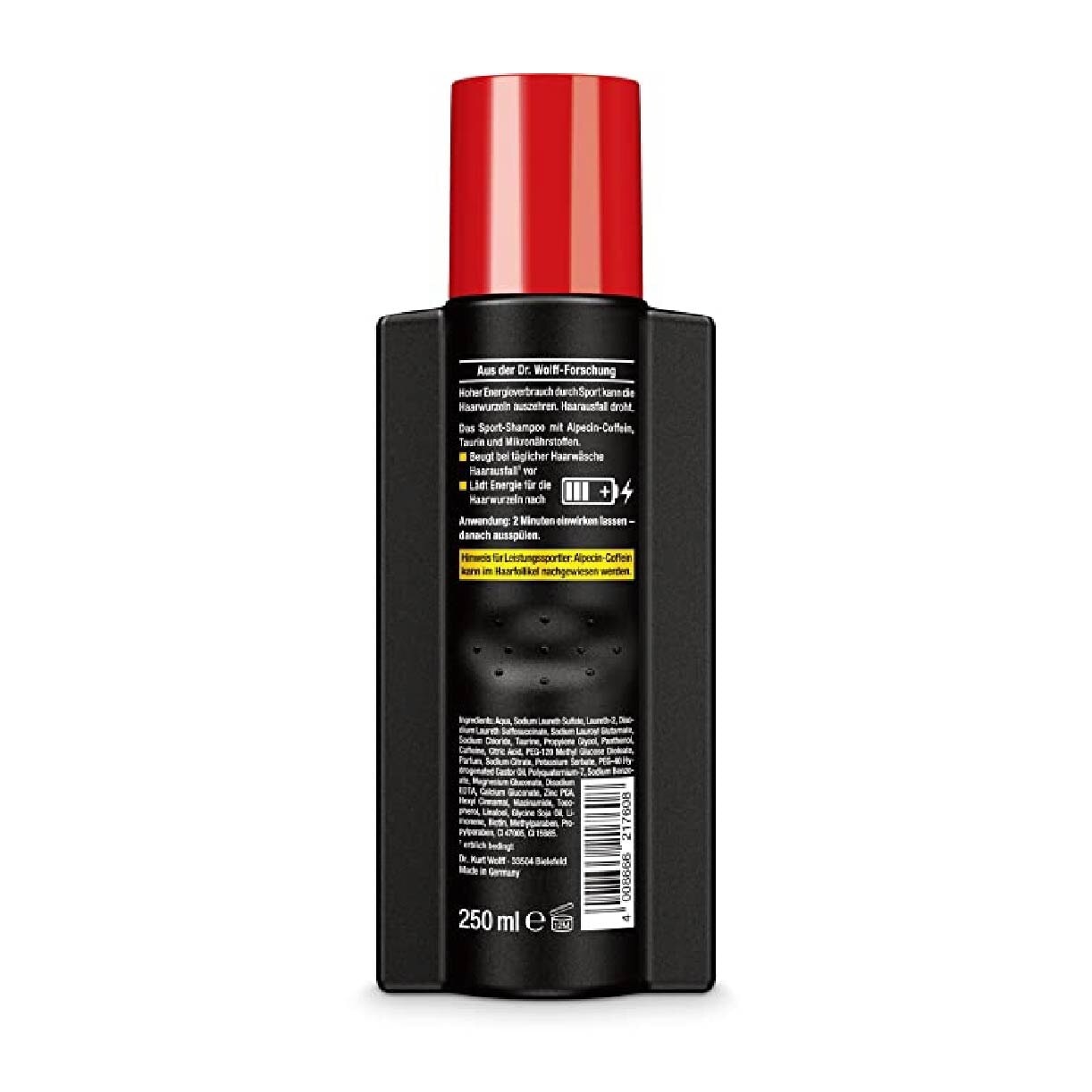 Sport CTX Caffeine Hair Energizer Shampoo For Physically Active Men (Helps to Reduce Hair Loss) 250ml