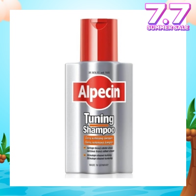 ALPECIN Tuning Dark Caffeine Shampoo For Men (For Grey Hair; Maintain Dark Shade;  Prevents Hair Loss) 200ml