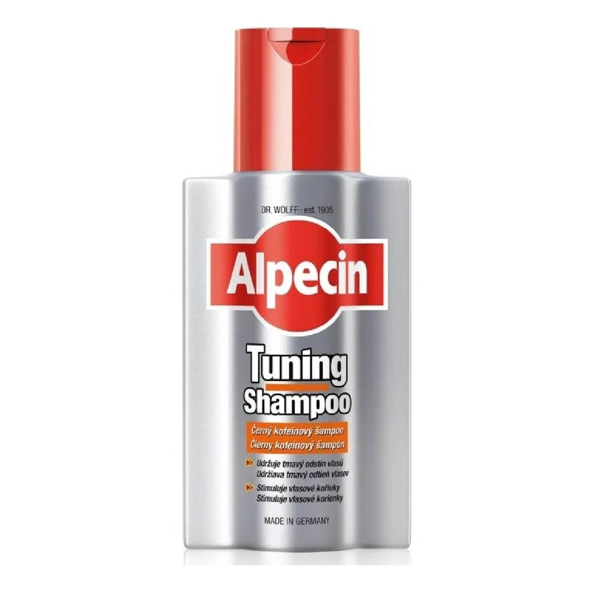 Tuning Dark Caffeine Shampoo For Men (For Grey Hair; Maintain Dark Shade;  Prevents Hair Loss) 200ml