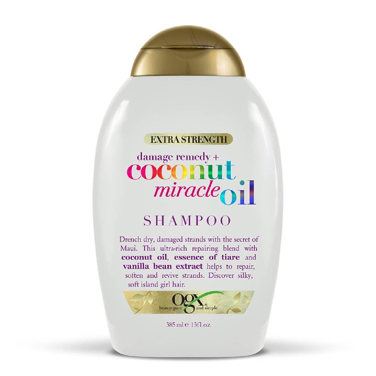 Damage Remedy + Coconut Miracle Oil Shampoo (Helps to Repair + Soften + Revive Hair Strands) 385ml