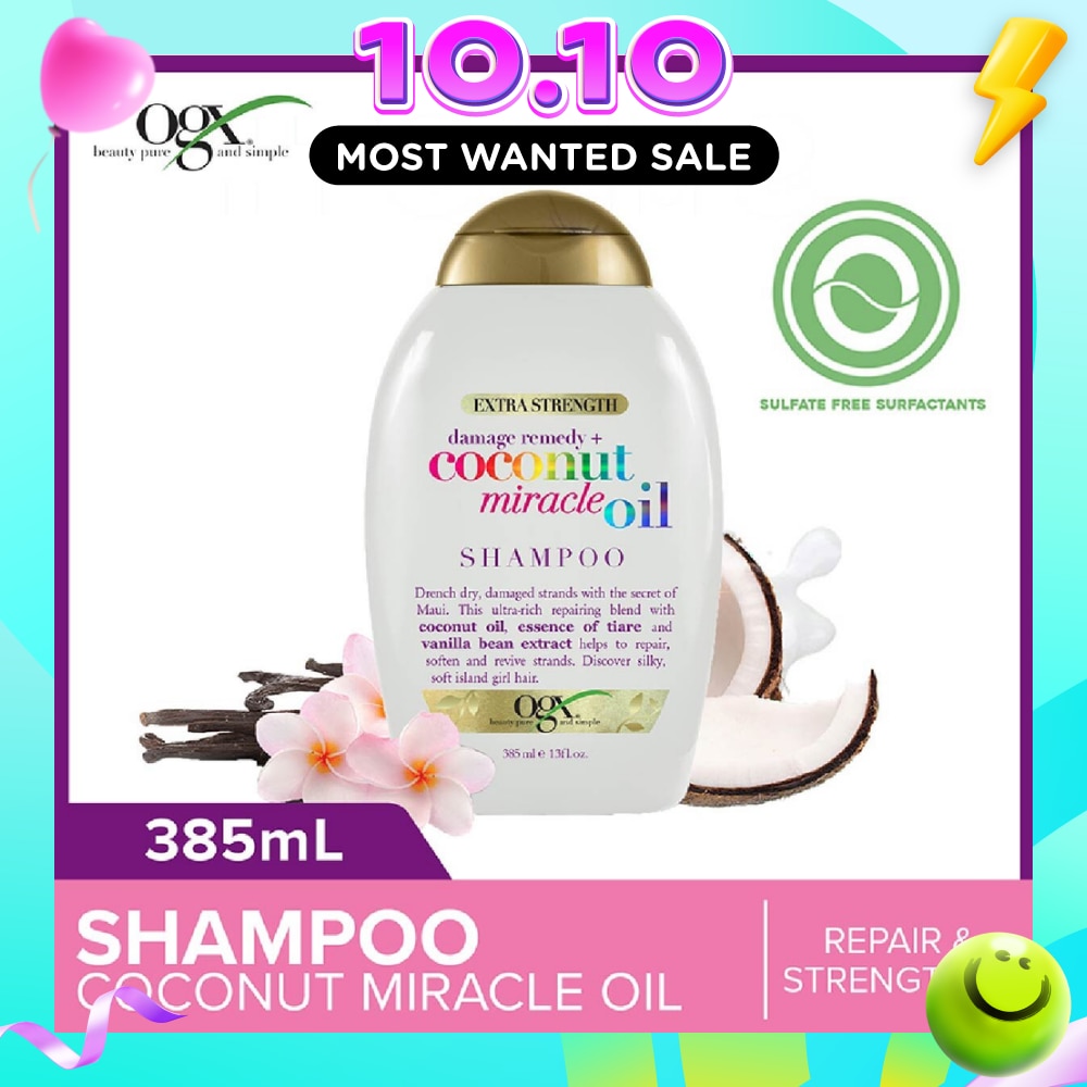 Damage Remedy + Coconut Miracle Oil Shampoo (Helps to Repair + Soften + Revive Hair Strands) 385ml image