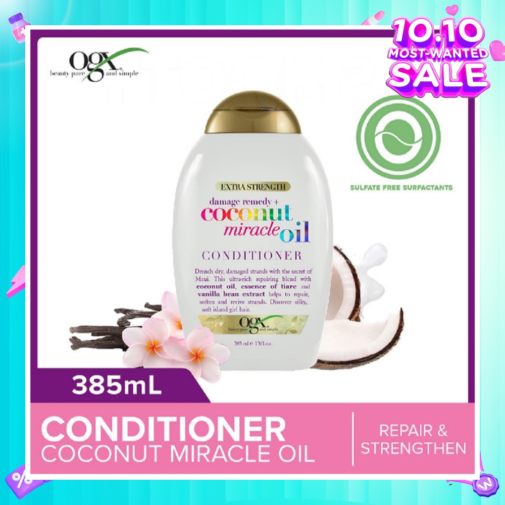 Damage Remedy + Coconut Miracle Oil Conditioner (Helps to Repair + Soften + Revive Hair Strands) 385ml