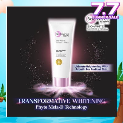 BIO ESSENCE Bio-White Pro Whitening Cleanser (For Smoother + Brighter Skin) 100g