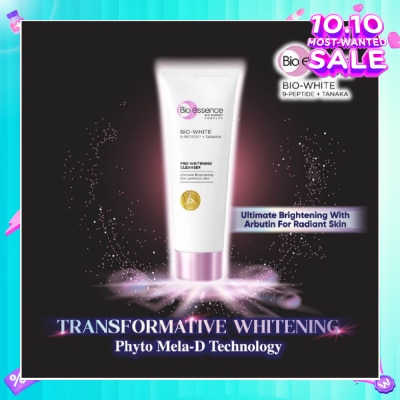 BIO ESSENCE Bio-White Pro Whitening Cleanser (For Smoother + Brighter Skin) 100g