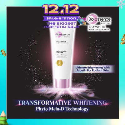 BIO ESSENCE Bio-White Pro Whitening Cleanser (For Smoother + Brighter Skin) 100g