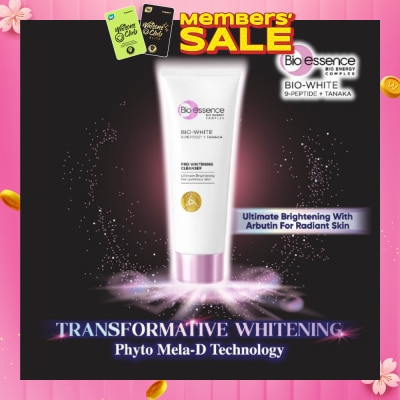 BIO ESSENCE Bio-White Pro Whitening Cleanser (For Smoother + Brighter Skin) 100g