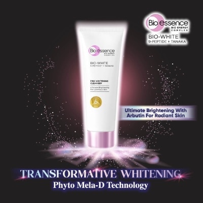 BIO ESSENCE Bio-White Pro Whitening Cleanser (For Smoother + Brighter Skin) 100g