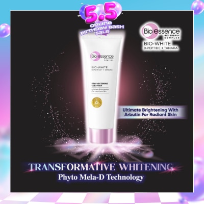 BIO ESSENCE - Bio-White Pro Whitening Cleanser (For Smoother + Brighter Skin) 100g
