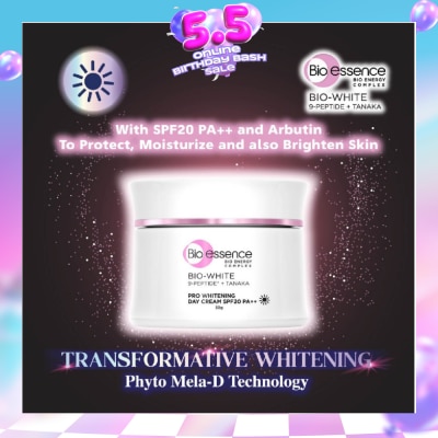 BIO ESSENCE - Bio-White Pro Whitening Sunscreen SPF50 PA+++ (For More Even & Luminous Skin Tone) 40g