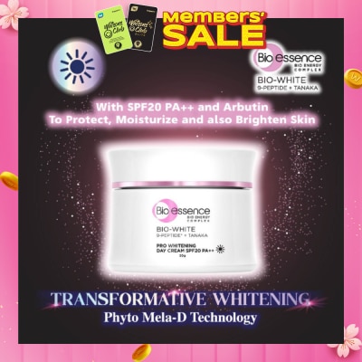BIO ESSENCE Bio-White Pro Whitening Sunscreen SPF50 PA+++ (For More Even & Luminous Skin Tone) 40g