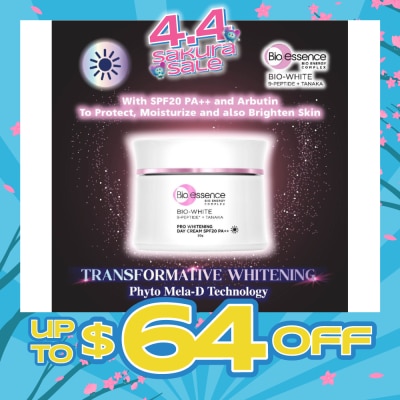 BIO ESSENCE - Bio-White Pro Whitening Sunscreen SPF50 PA+++ (For More Even & Luminous Skin Tone) 40g