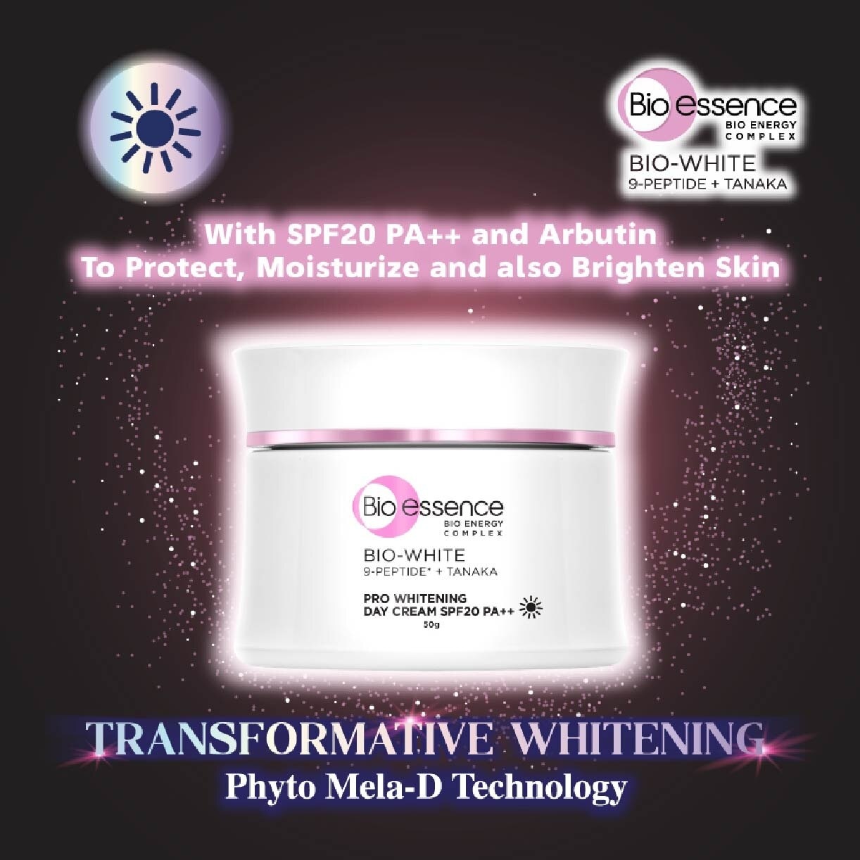 Bio-White Pro Whitening Sunscreen SPF50 PA+++ (For More Even & Luminous Skin Tone) 40g