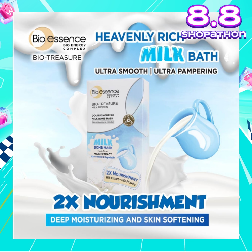Bio-Treasure Double Nourish Milk Bomb Mask Sheet 10s