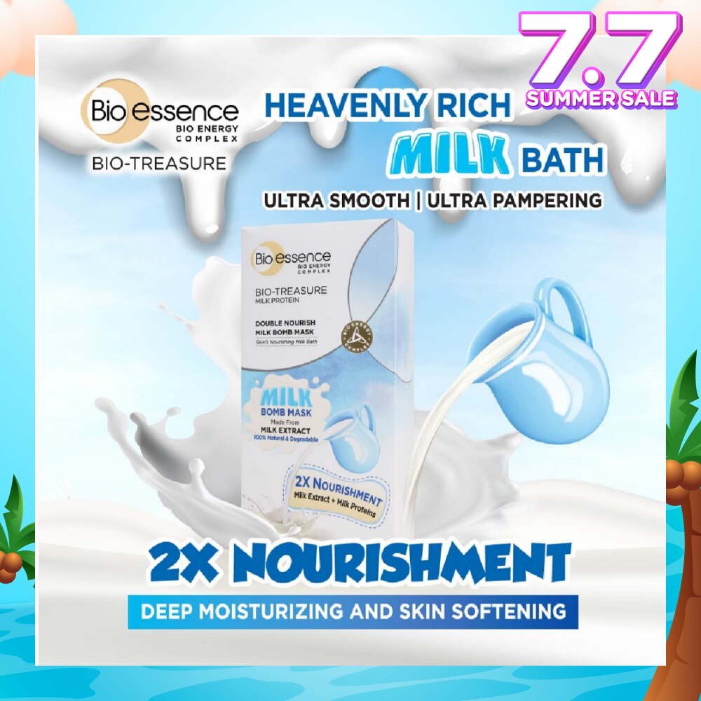 Bio-Treasure Double Nourish Milk Bomb Mask Sheet 10s
