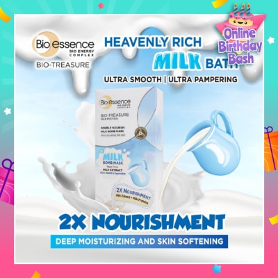 BIO ESSENCE Bio-Treasure Double Nourish Milk Bomb Mask Sheet 10s