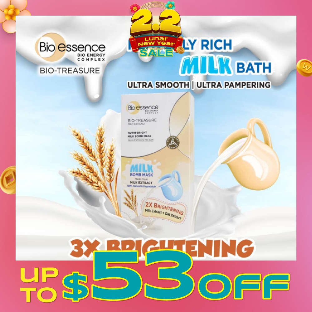 Bio-Treasure Nutri Bright Milk Bomb Mask Sheet 10s