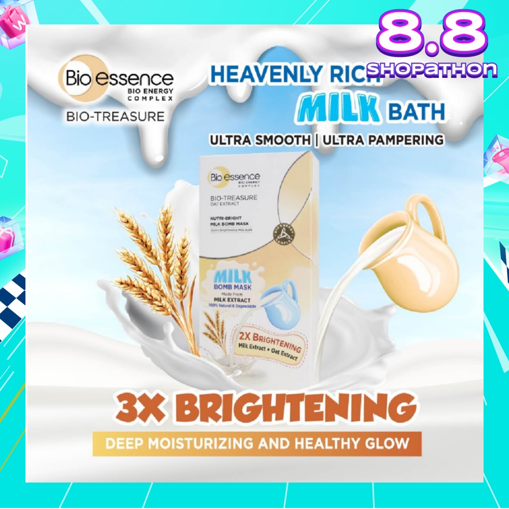 Bio-Treasure Nutri Bright Milk Bomb Mask Sheet 10s