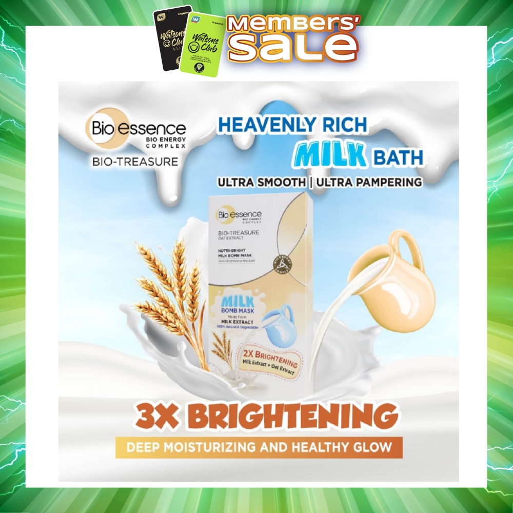 Bio-Treasure Nutri Bright Milk Bomb Mask Sheet 10s