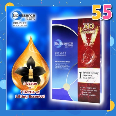 BIO ESSENCE Bio-Vlift Face Lifting Mask (Prevent Wrinkles + Nourish & Moisturise Skin) 4s