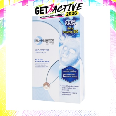 BIO ESSENCE - B5 Ultra Hydrating Mask (Rapidly Hydrates & Calms Skin Irritation & 99% Pure Vitamin B5) 10s image
